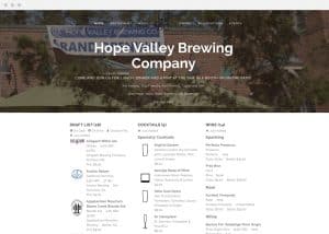 hope valley brewing co website drink list